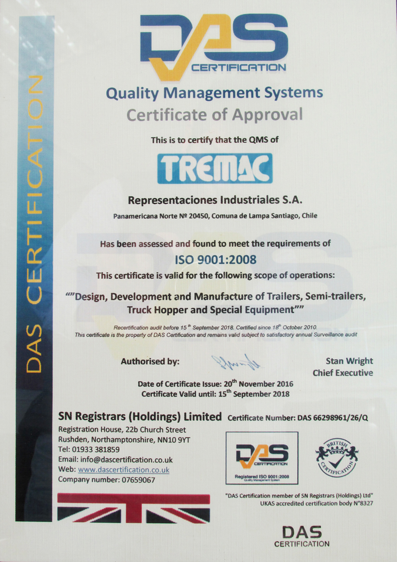 Certificado ISO 9001:2008